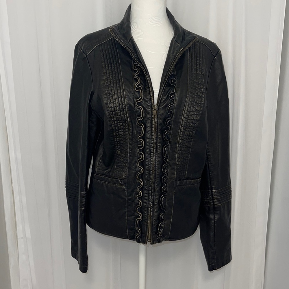 BIG CHILL Vintage Faux Leather Jacket. SIze Medium.